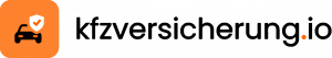 logo icon kfzversicherung.io mit schwarzem Schriftzug V1.1